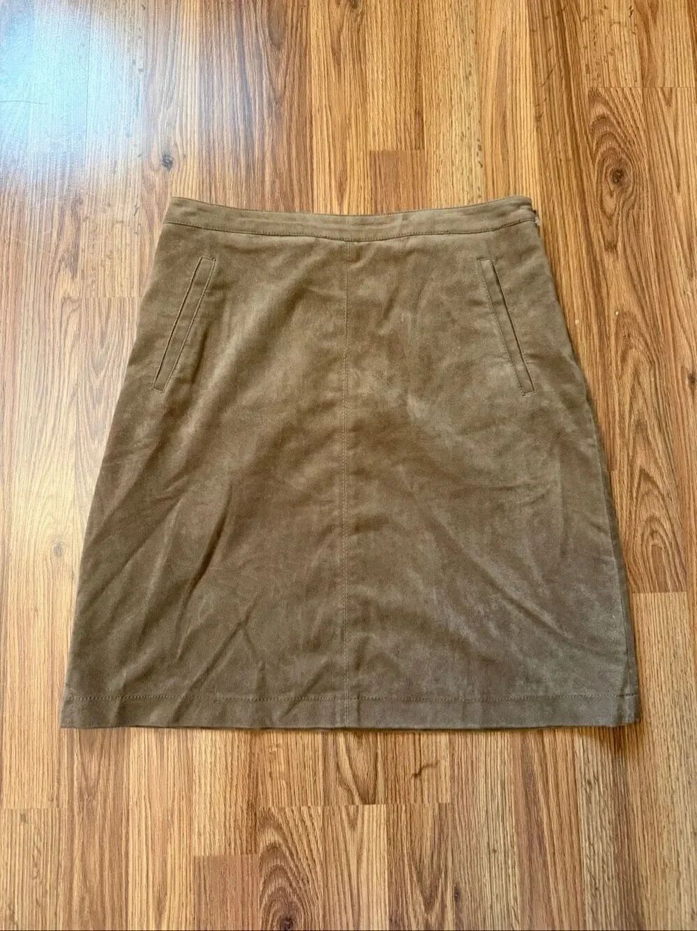 BCBG MaxAzria Womens Suede Alexandra Western A-Line Mini Skirt Brown Size Medium